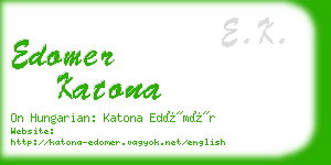 edomer katona business card